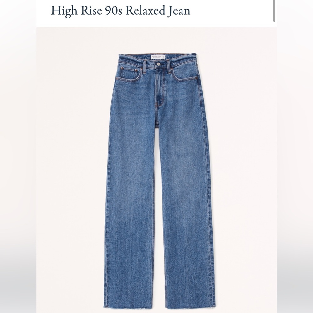 A&F High Rise 90’s Relaxed Jean